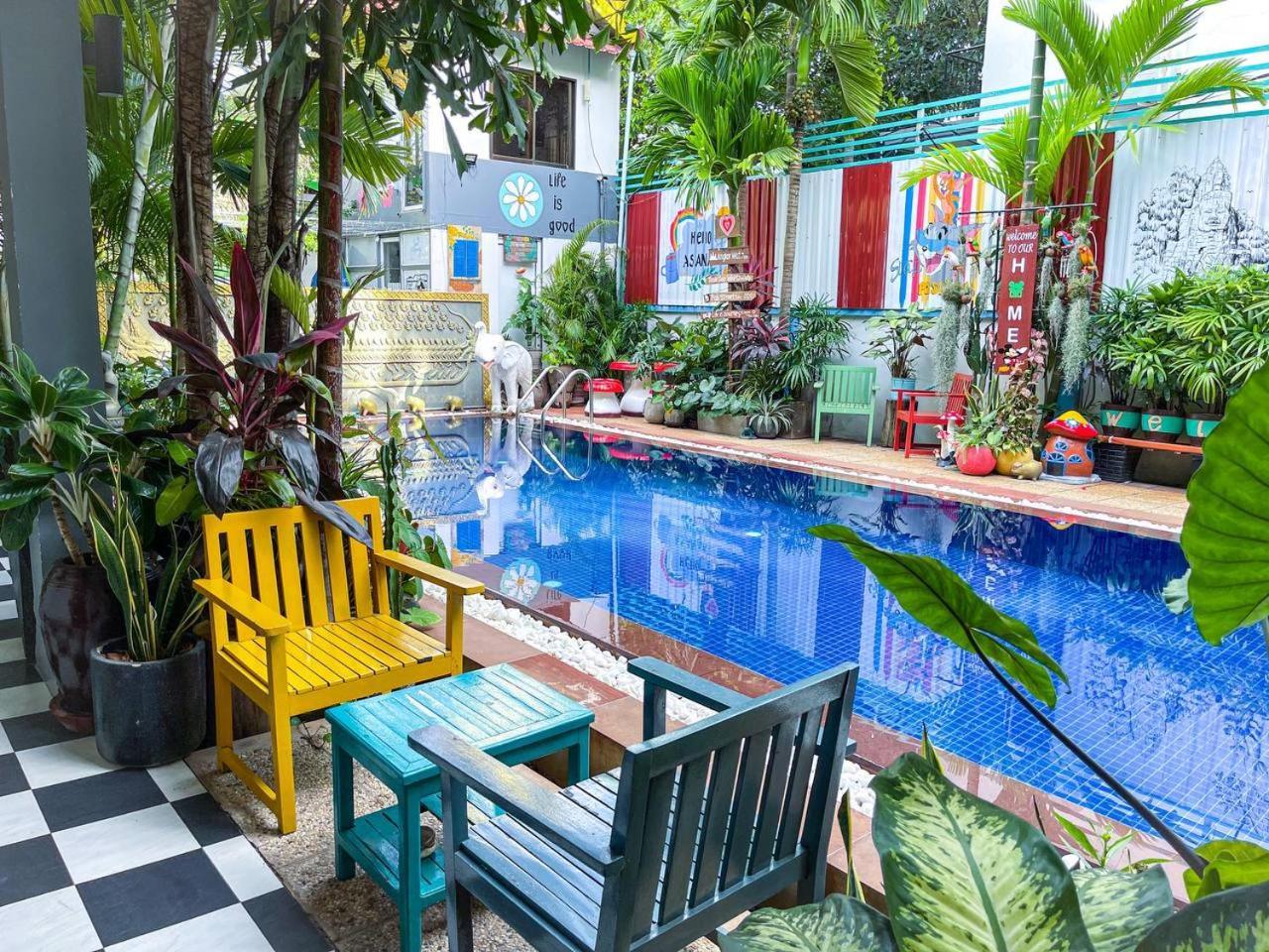 Asanak D'Angkor Boutique Hotel Siem Reap Exteriör bild